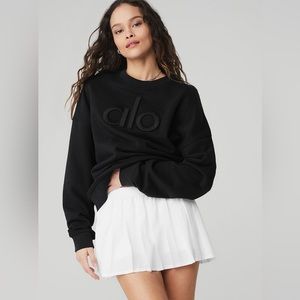 Alo yoga renown emblem heavy weight sweatshirt small